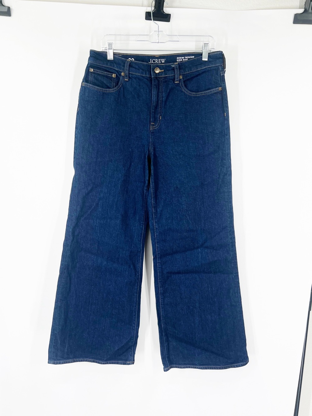 J. Crew Denim Trouser Jeans Wide Leg High Rise